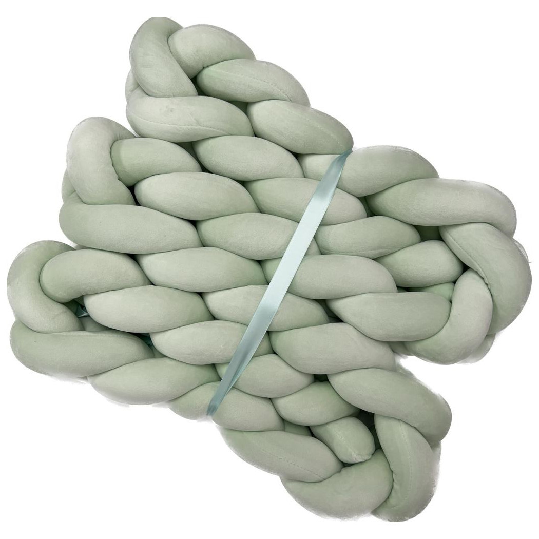 Bettschlange Geflochten Mint 1