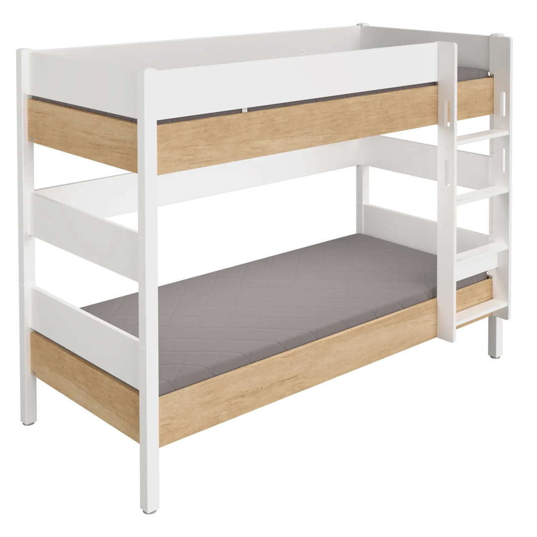 Etagenbett Kira Nebraska mit gerader Leiter, 90 x 200 cm 1