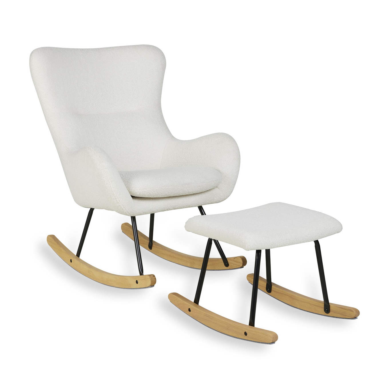 Hocker für Schaukelstuhl Basic / Nordic Creme 4