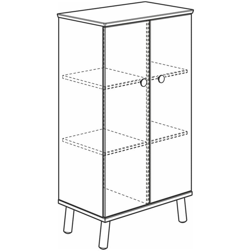 Regal Ylvie 2 Türen 11