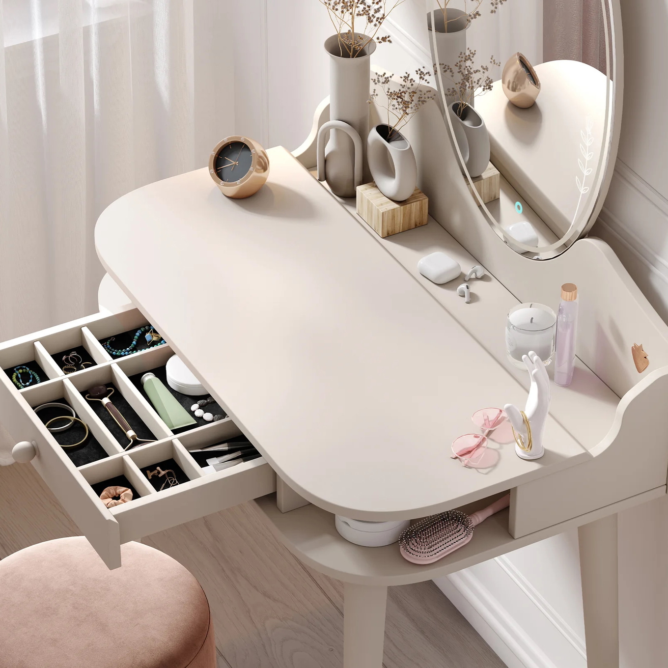 Schminktisch Creme 4