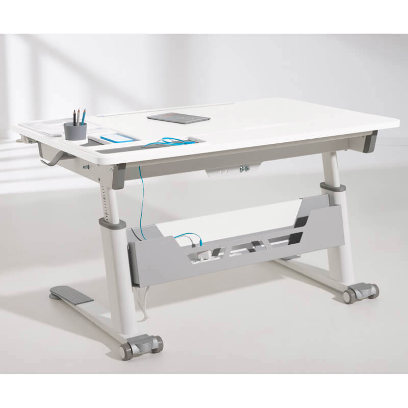 Schreibtisch Jaro Weiss für Linkshänder 3
