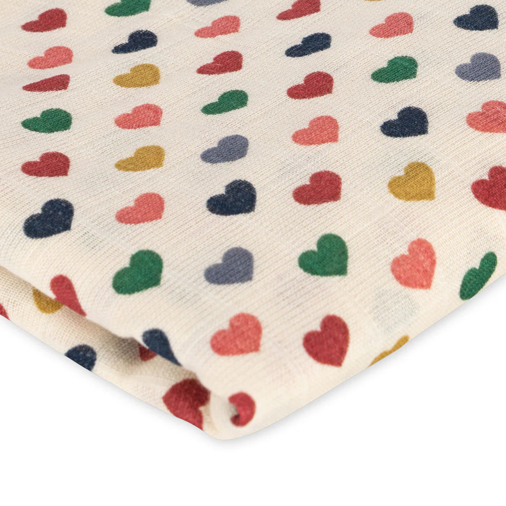 Grosses Musselin-Pucktuch Herze #2