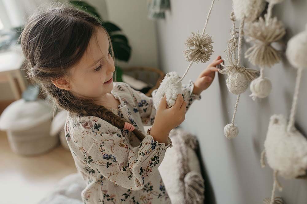 Wanddekoration Flock 3