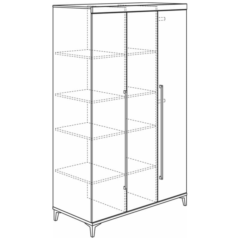 Kleiderschrank Remo 3-türig 6