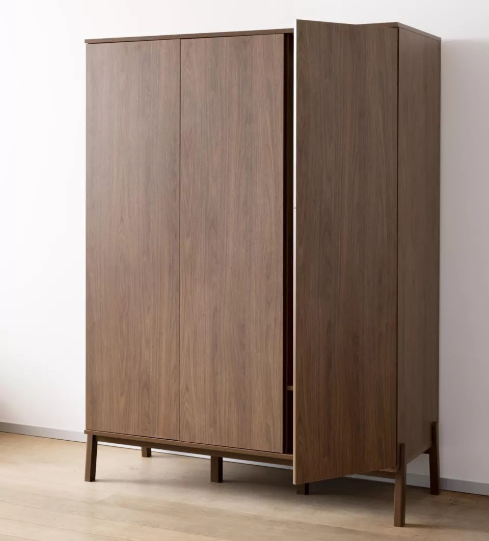 Kleiderschrank Ashi 3-türig, Chestnut 3
