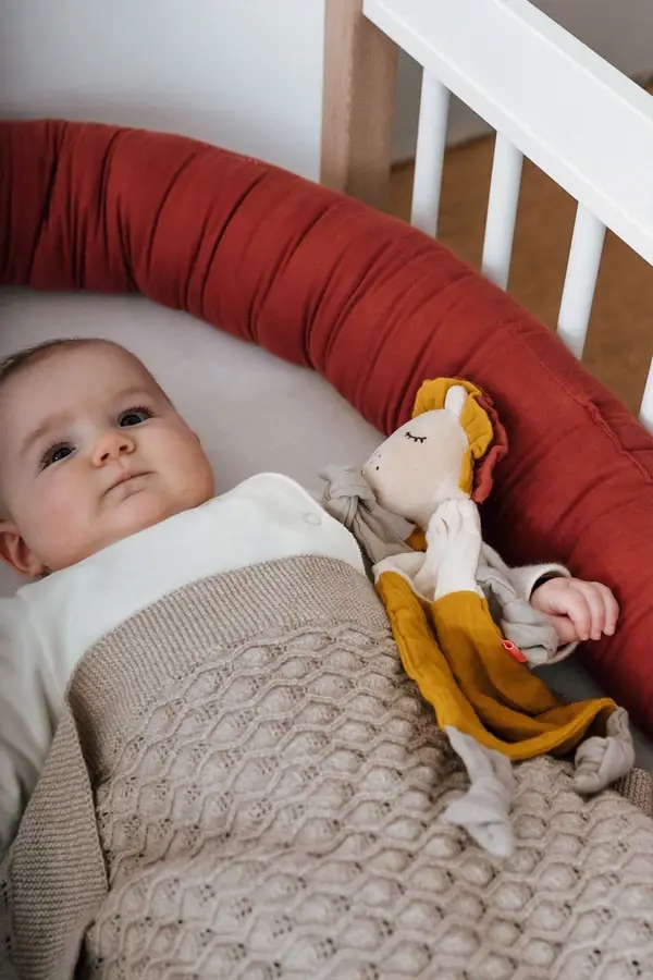 Bettschlange Musselin Rost #2