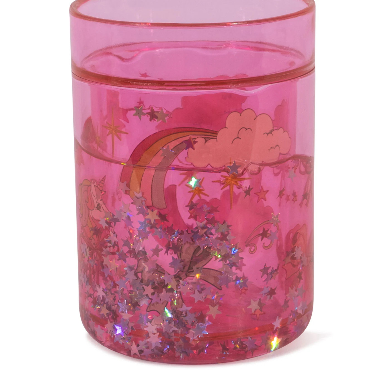 Becher 4er Set Pink mit Glitzer 6