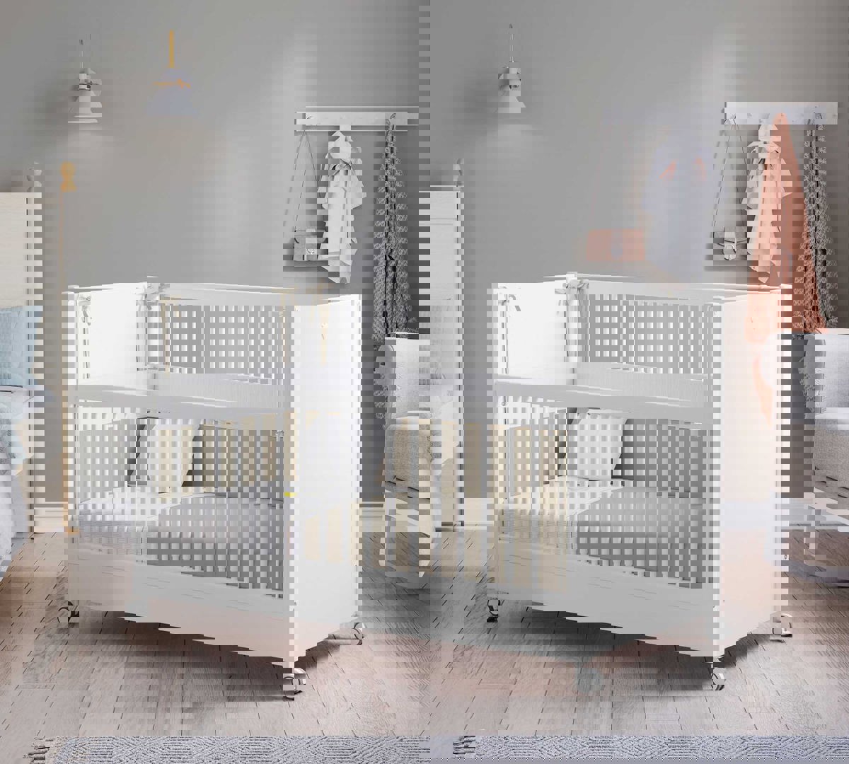 Babybett 2 in 1 Weiss 4