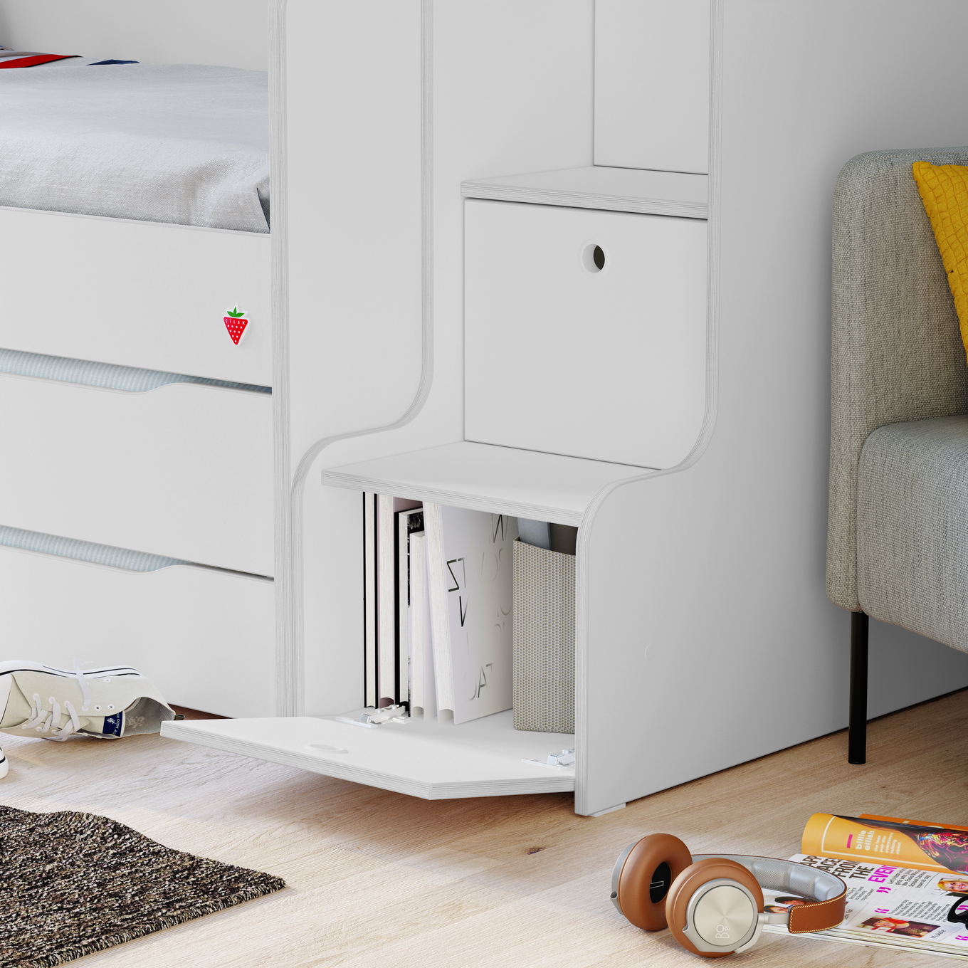 Hochbett Studio Set Weiss, Set 2 #2