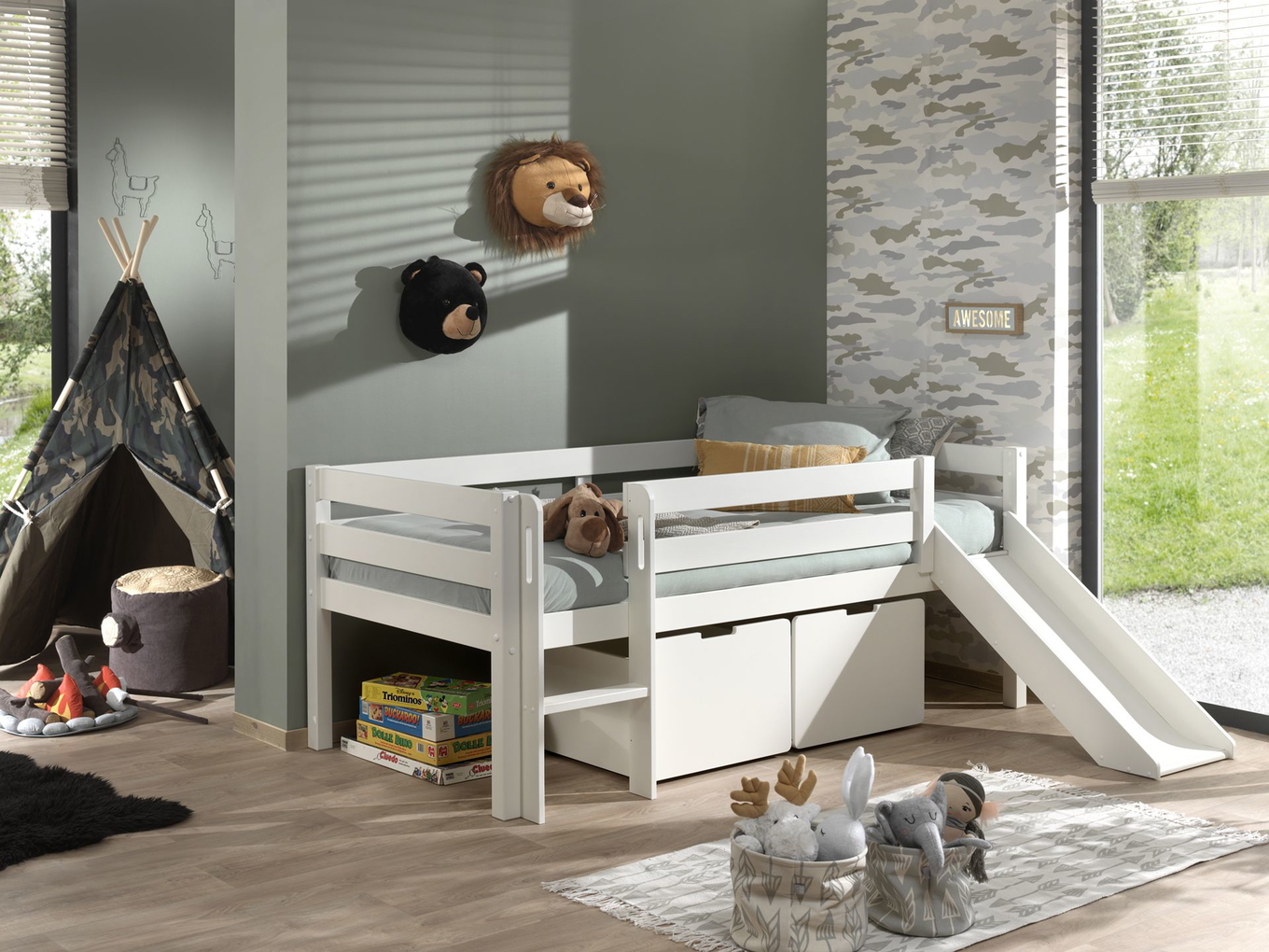 Schubladen 2er-Set Pino Weiss 3