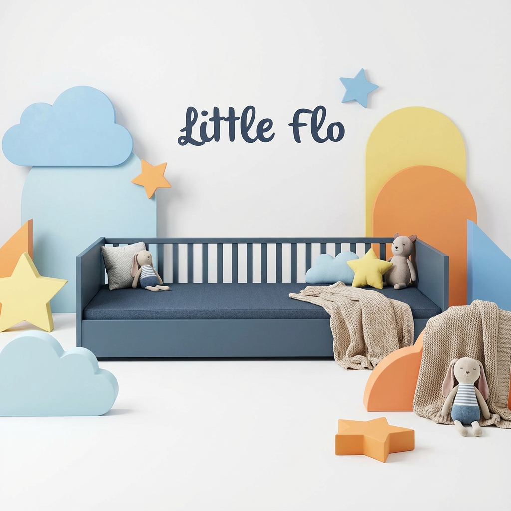 Bett Little Flo Blau, 90 x 200 cm 4