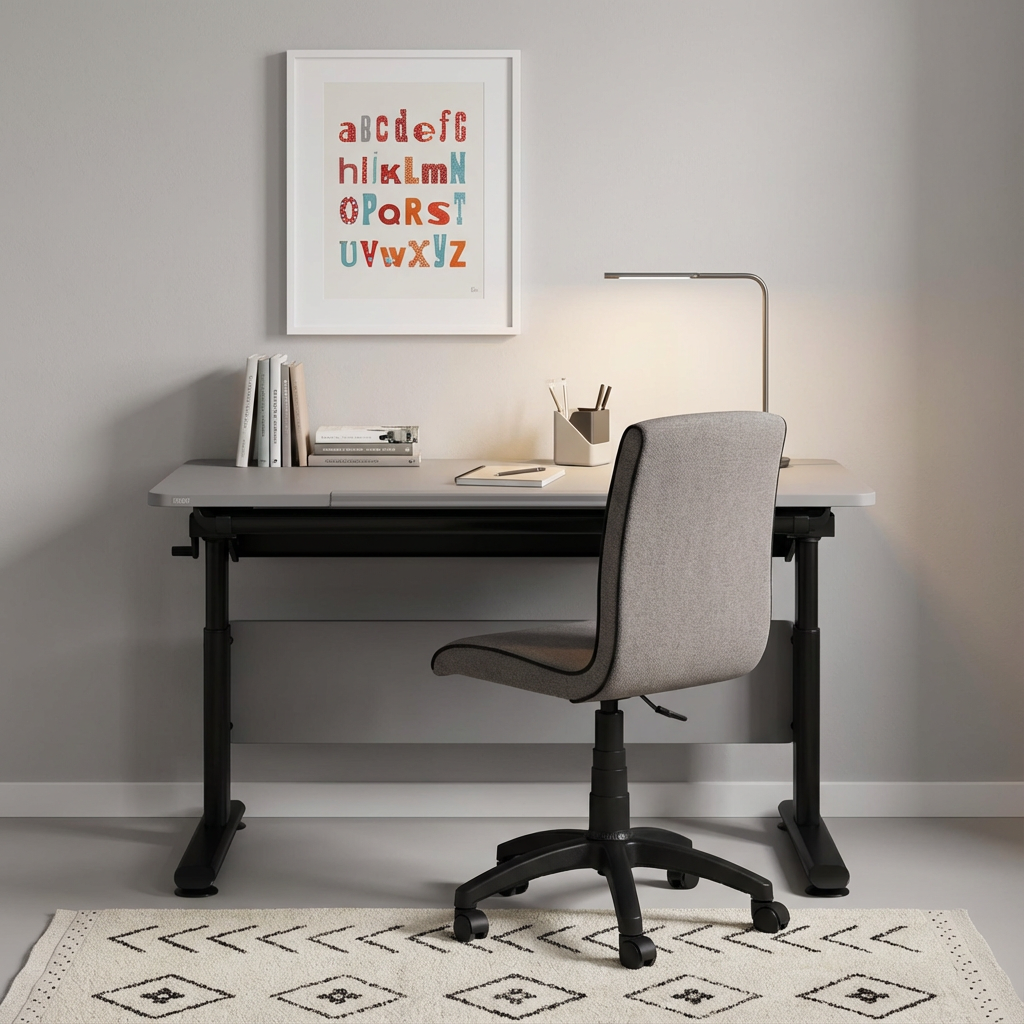 Schreibtisch Diego 120 Schwarz Grau 5