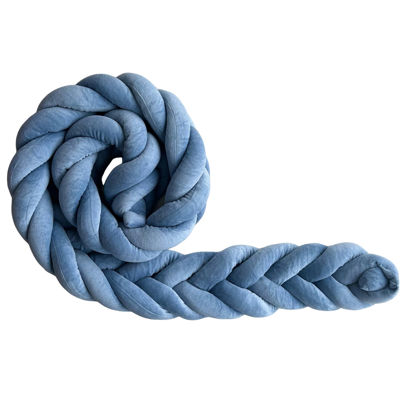 Bettschlange Fischgräten 300cm Blau