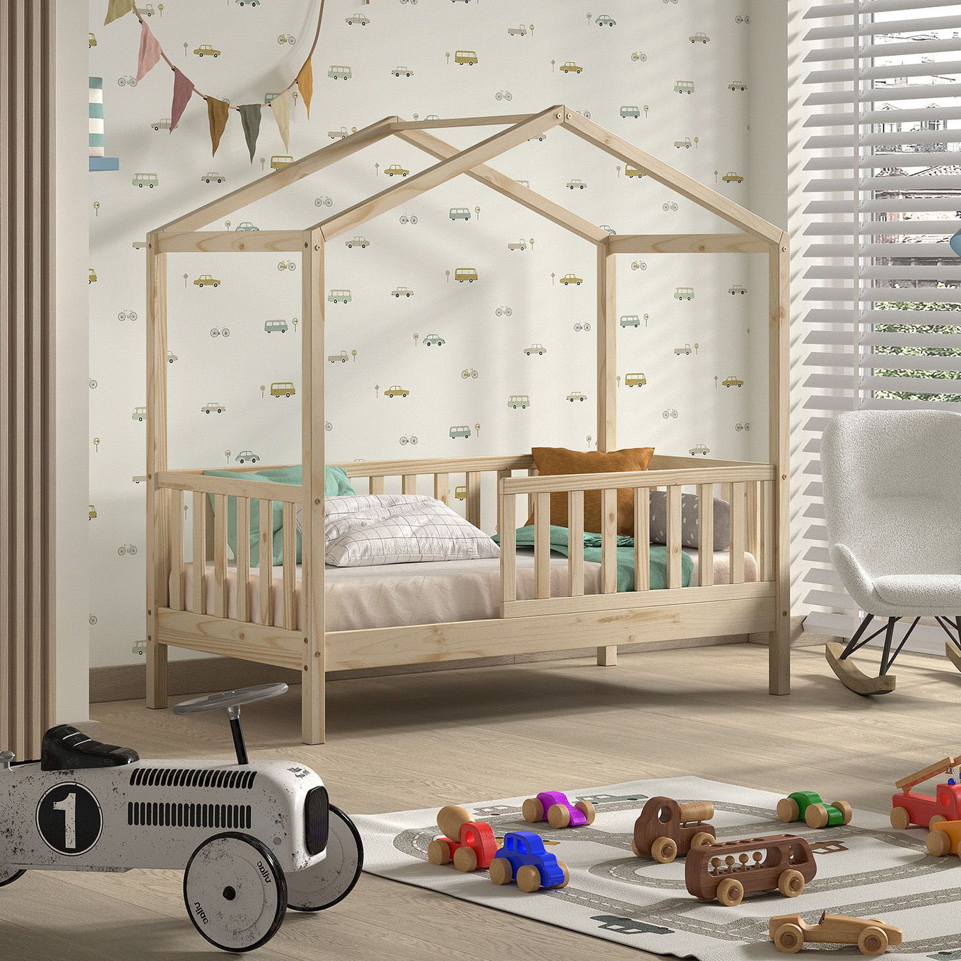 Hausbett Dallas Junior Natur 3