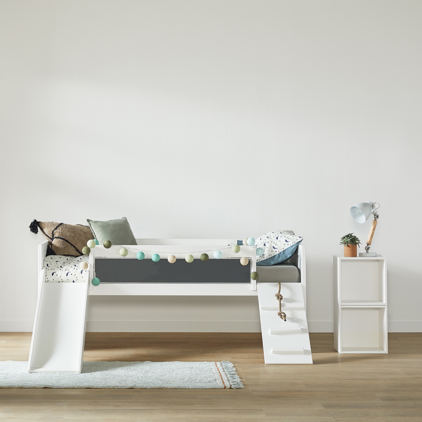 Kojenbett Climb & Slide Weiss, Rollrost 2