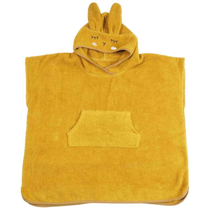 Badeponcho Hase Senfgelb