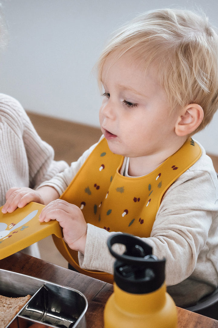 Silikon Lätzchen Hase Mustard 2