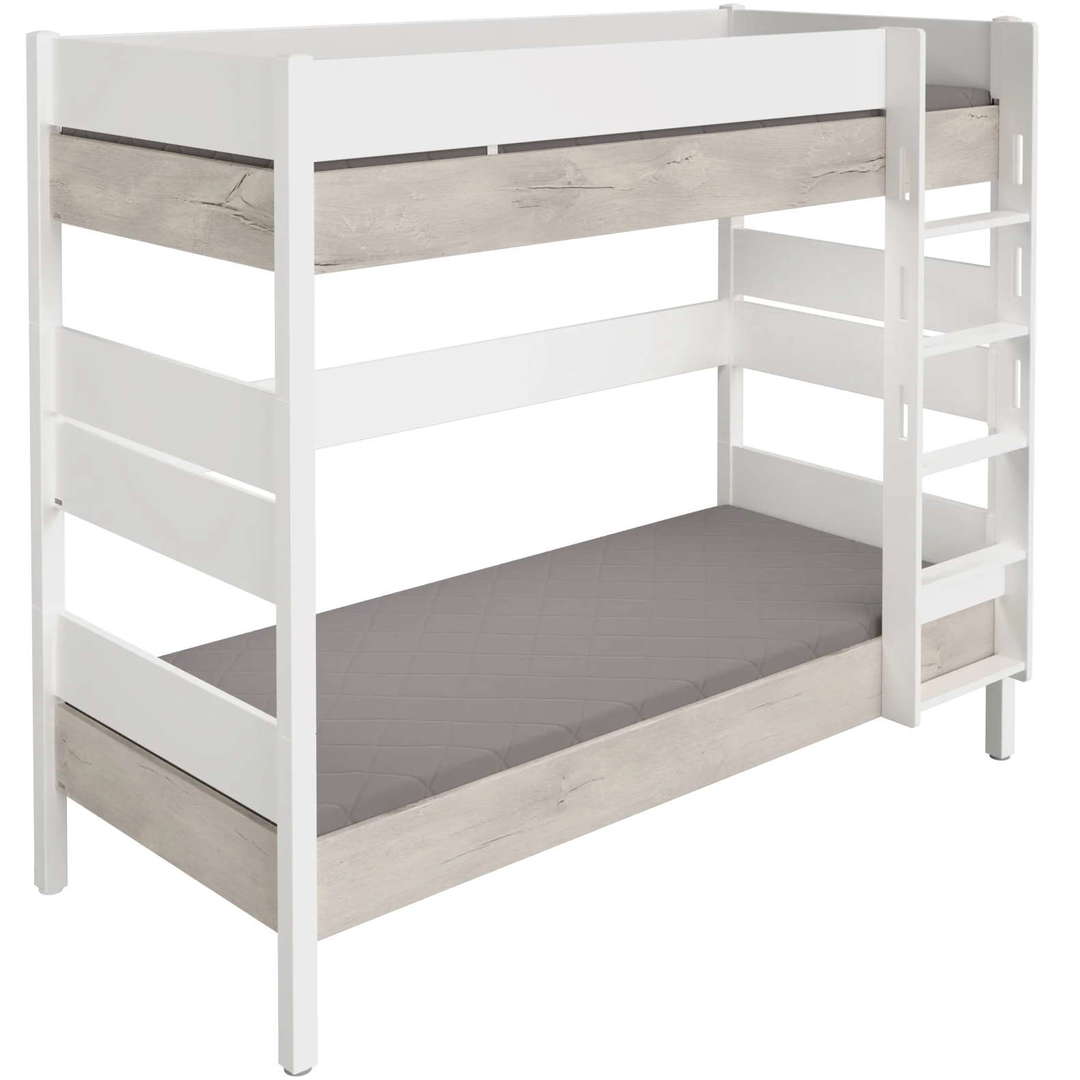 Hohes Etagenbett Kira Nautik mit gerader Leiter, 90 x 200 cm 1