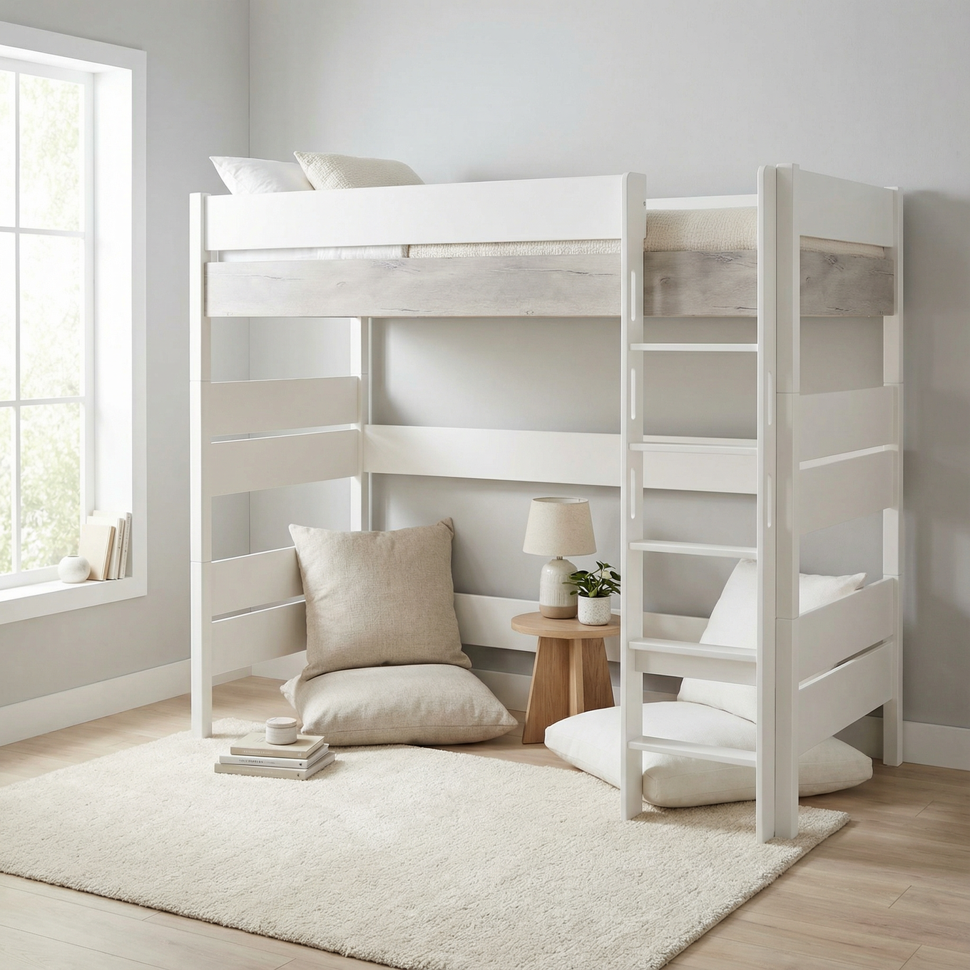 Hochbett Kira Nautik mit gerader Leiter, 120 x 200 cm 4