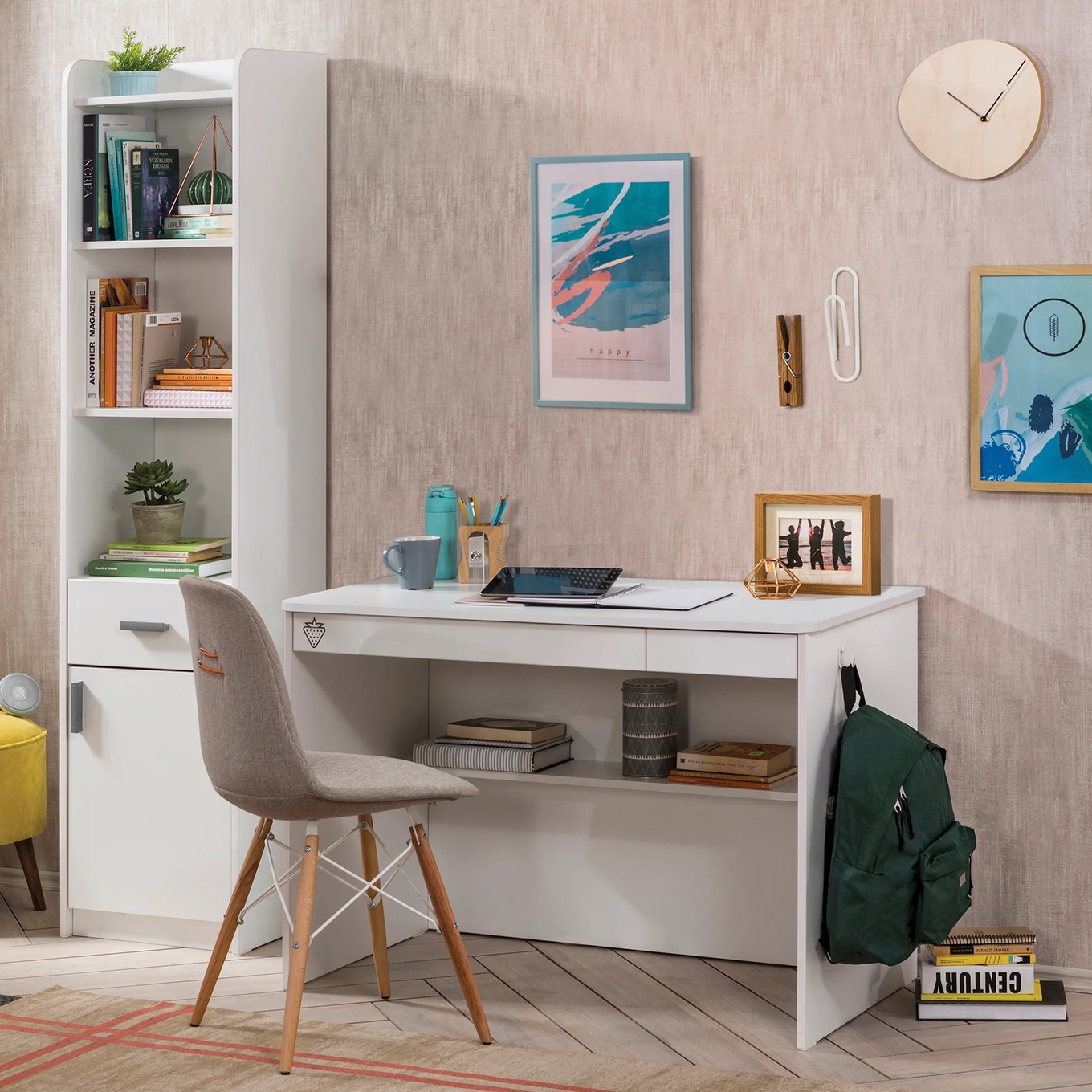 Schreibtisch White (schmal) #2