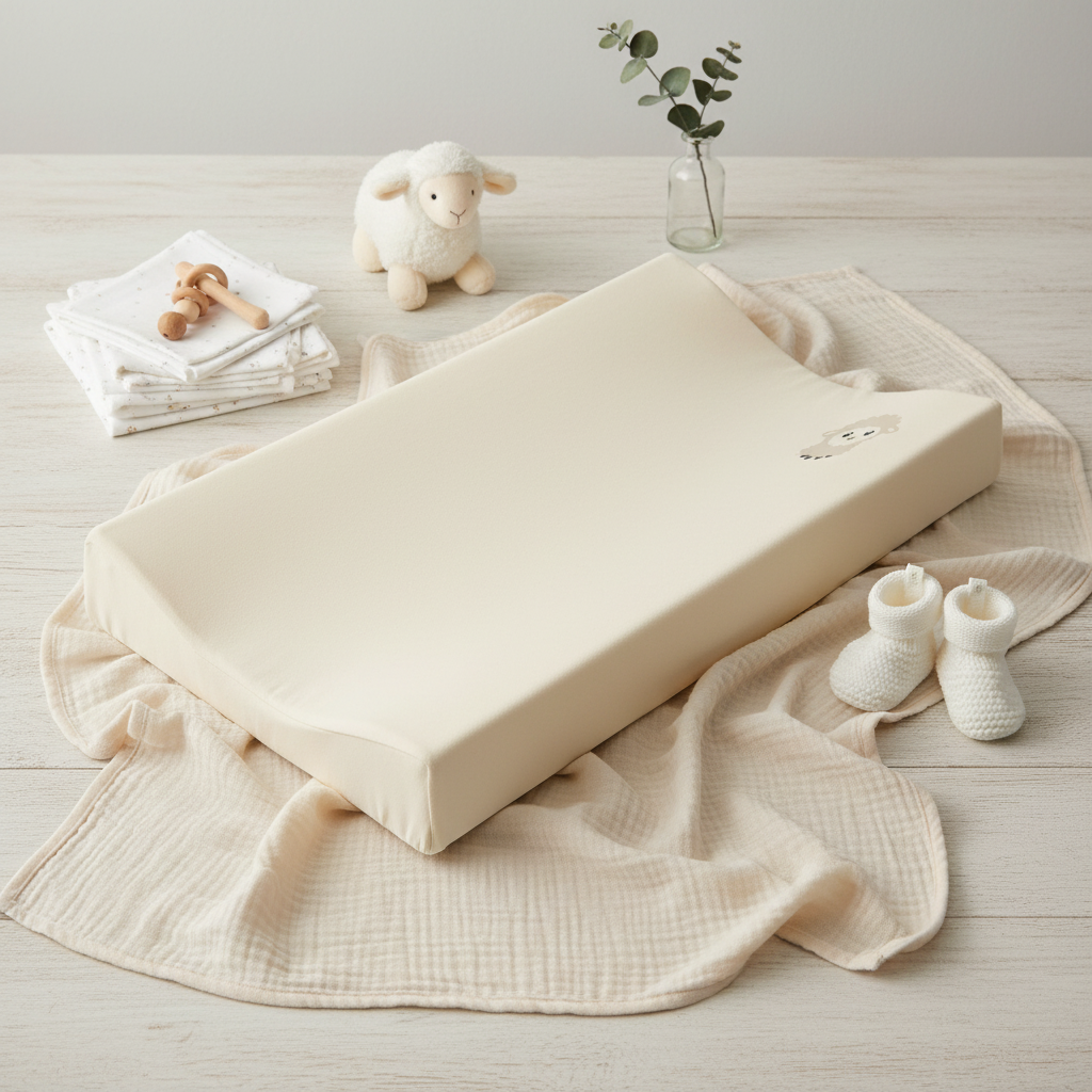 Wickelkissenbezug Stretch bestickt Tiny Sheep 2