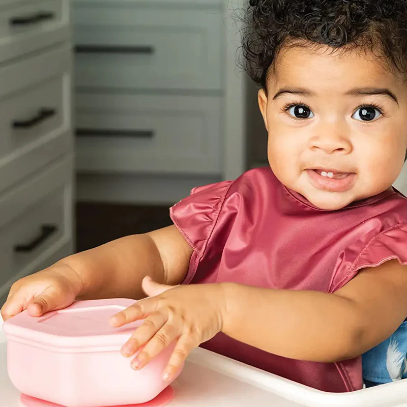 Schüssel mit Silikondeckel Pink 2