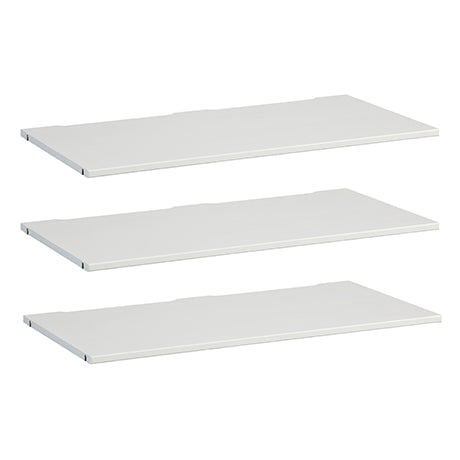Boden für Schrankelement 100cm 3er Pack Weiss 1