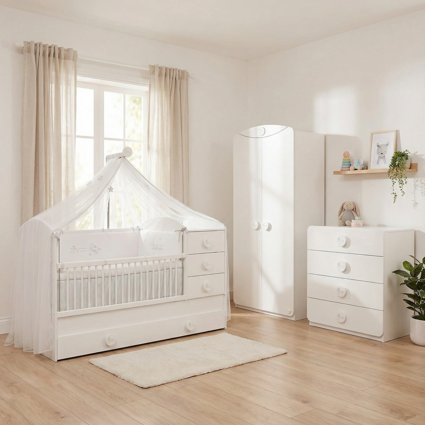 Kleiderschrank Baby Cotton 2-türig 10