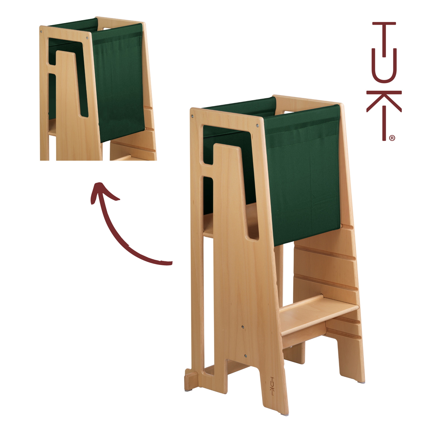 Entdeckertuch Tuki Grün 2