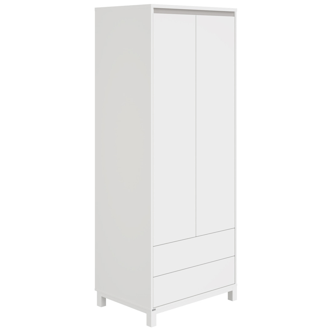 Kleiderschrank Olli mit Schubladen 2-türig Grau