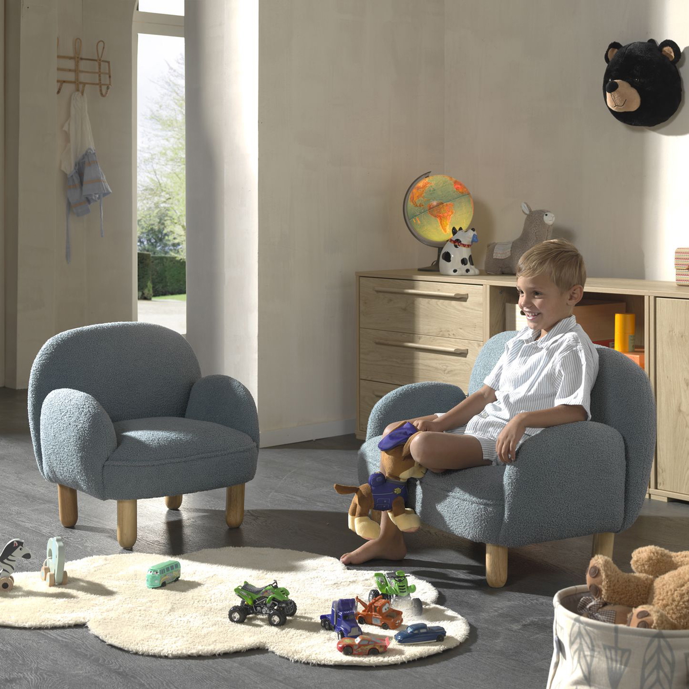 Sofa Doppel Rocky Mini Blau 3