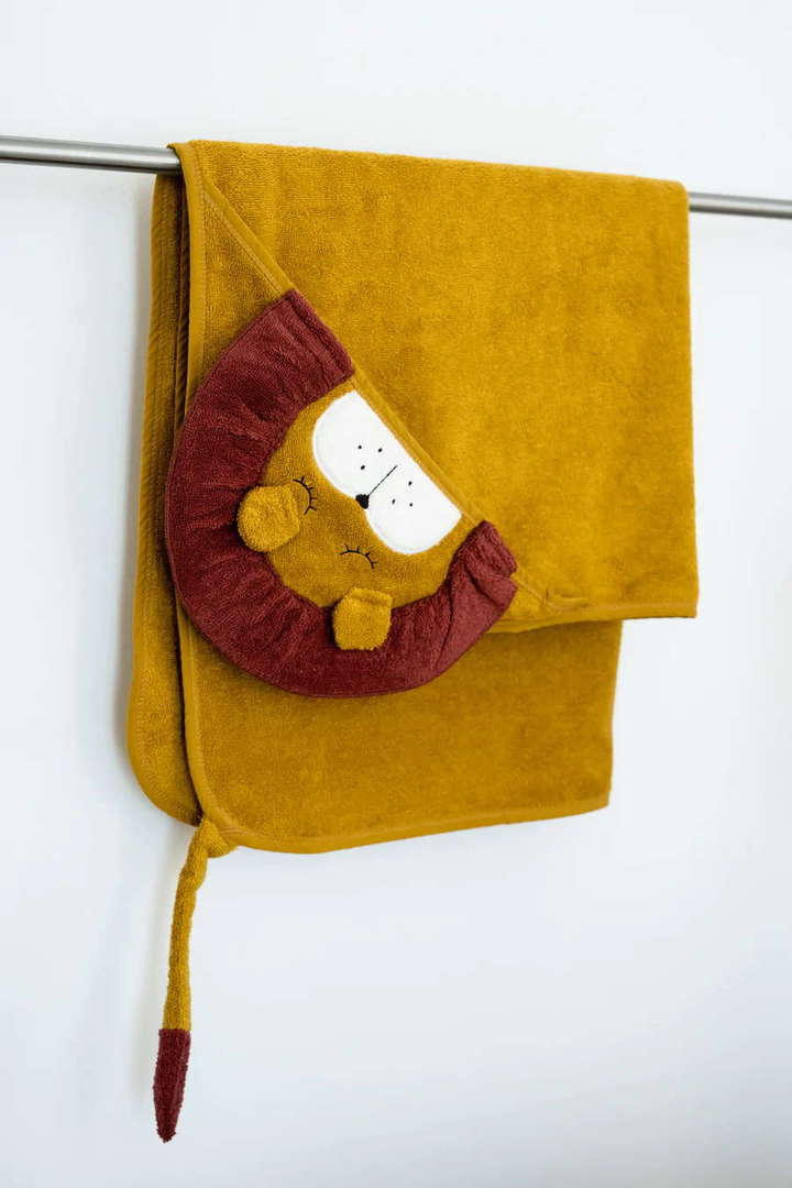 Badetuch mit Kapuze Löwe 3