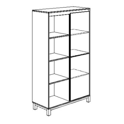 Regal Olli mit 2 Türen rechts Weiss #2