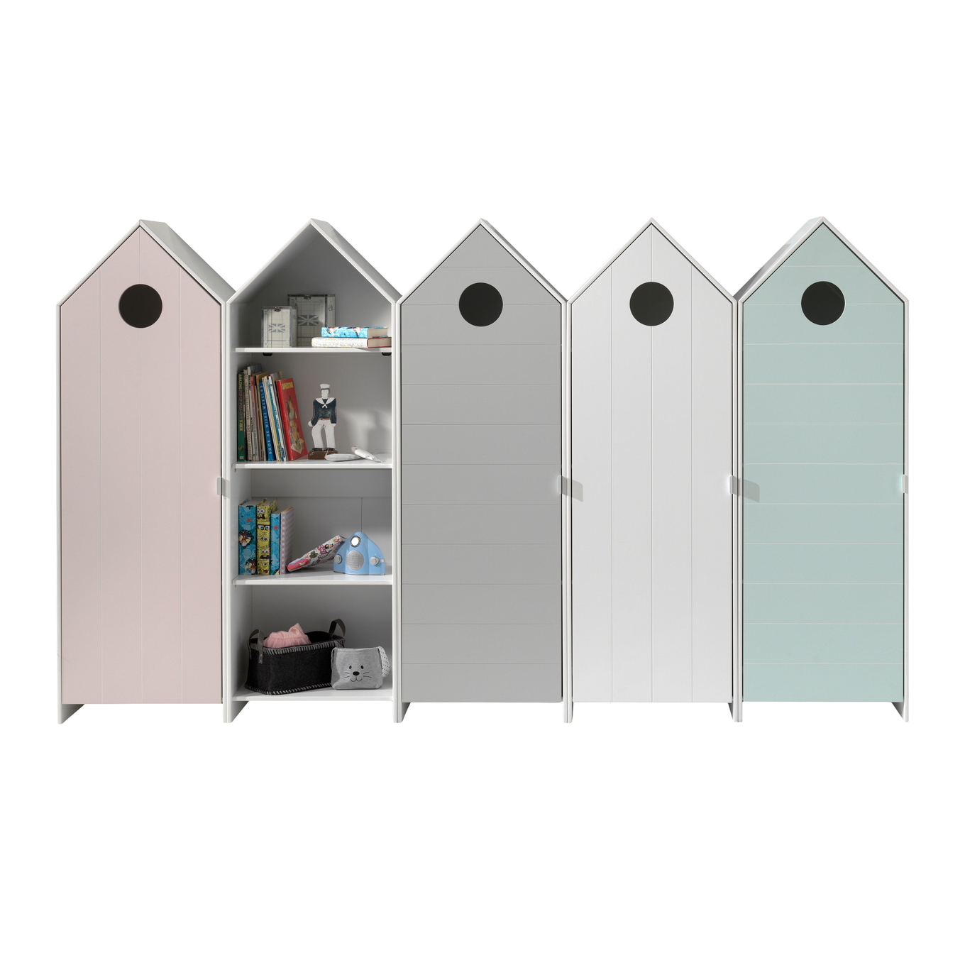 Regalschrank Casami 5-teilig Set 1
