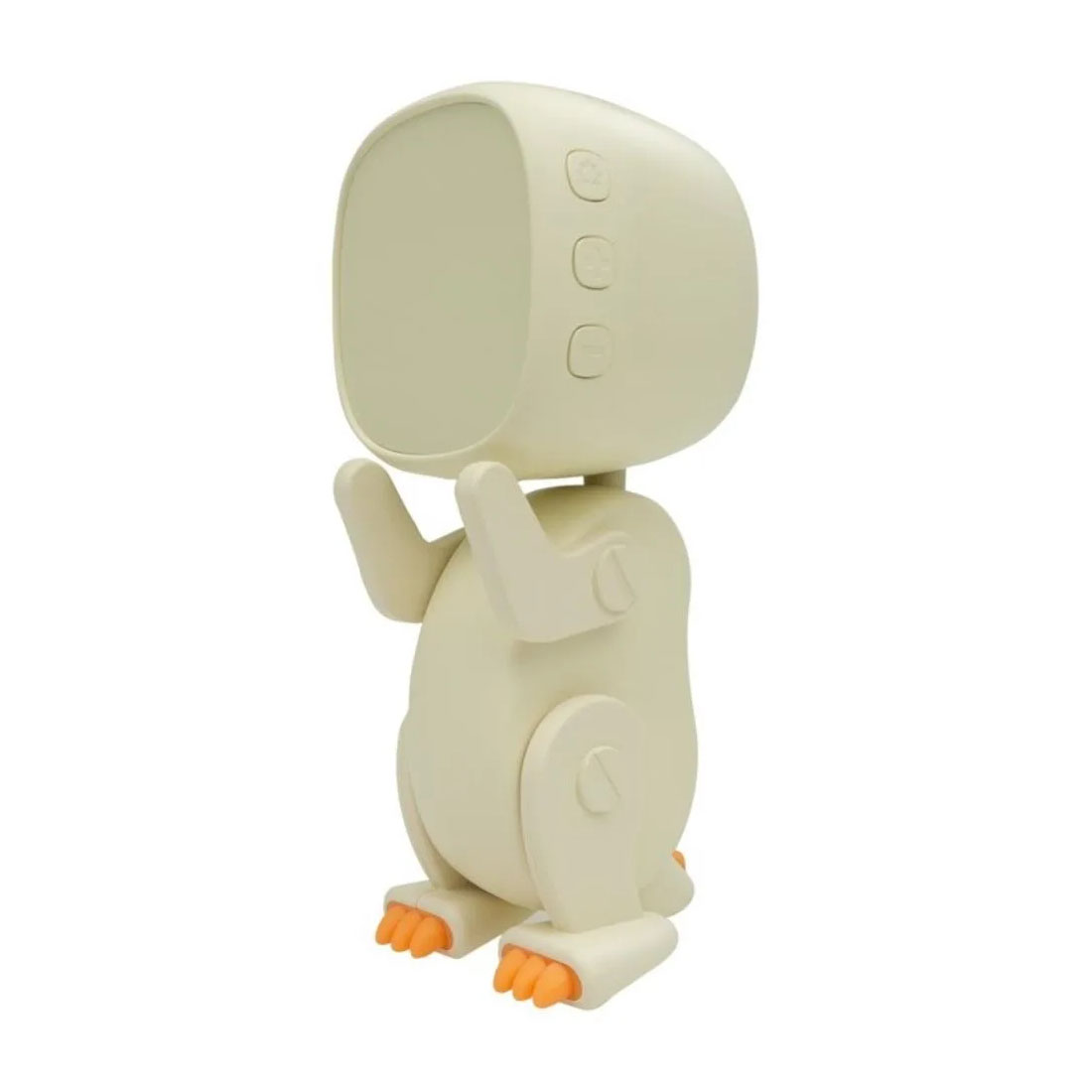 Wecker Roboter Dino Weiss 1