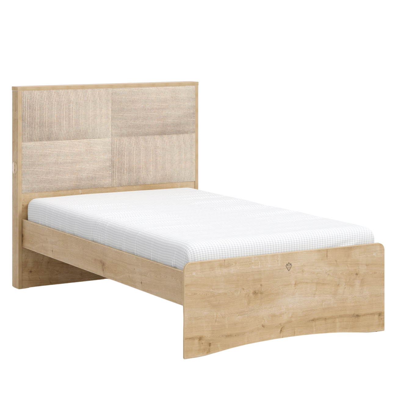 Bett Mocha Modern mit Polster, 120 x 200 cm