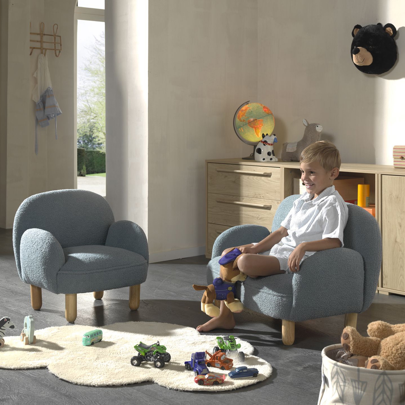 Sofa Einzel Rocky Mini Blau 3