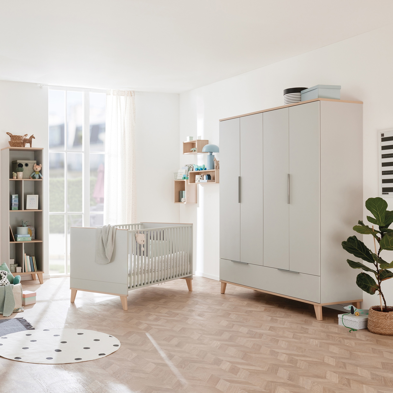 Kleiderschrank Fiene 4-türig 3