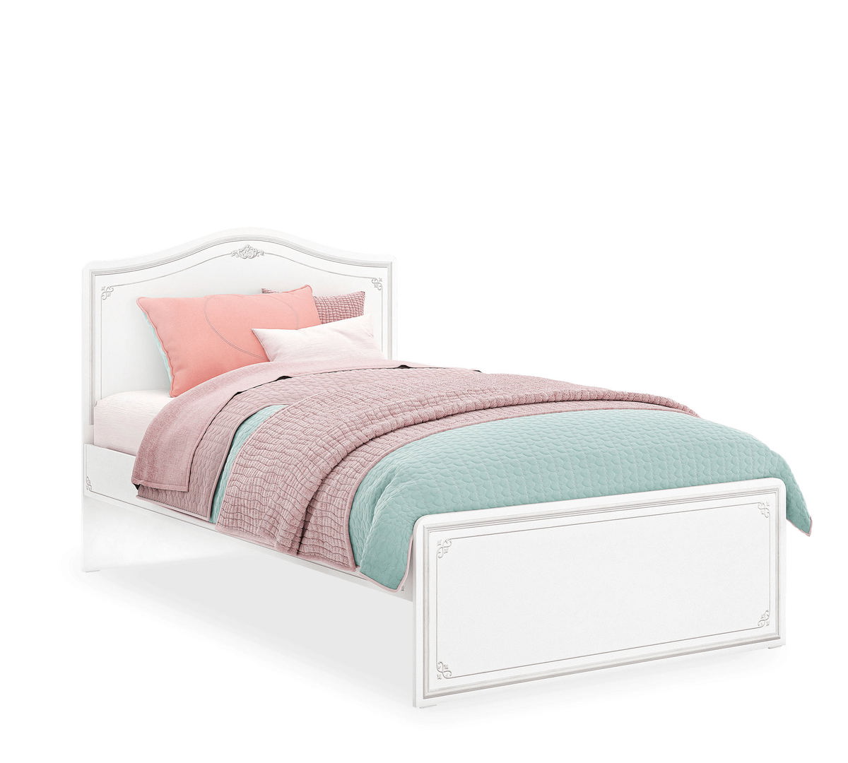 Bett Selena Grau, Standard, 120 x 200 cm