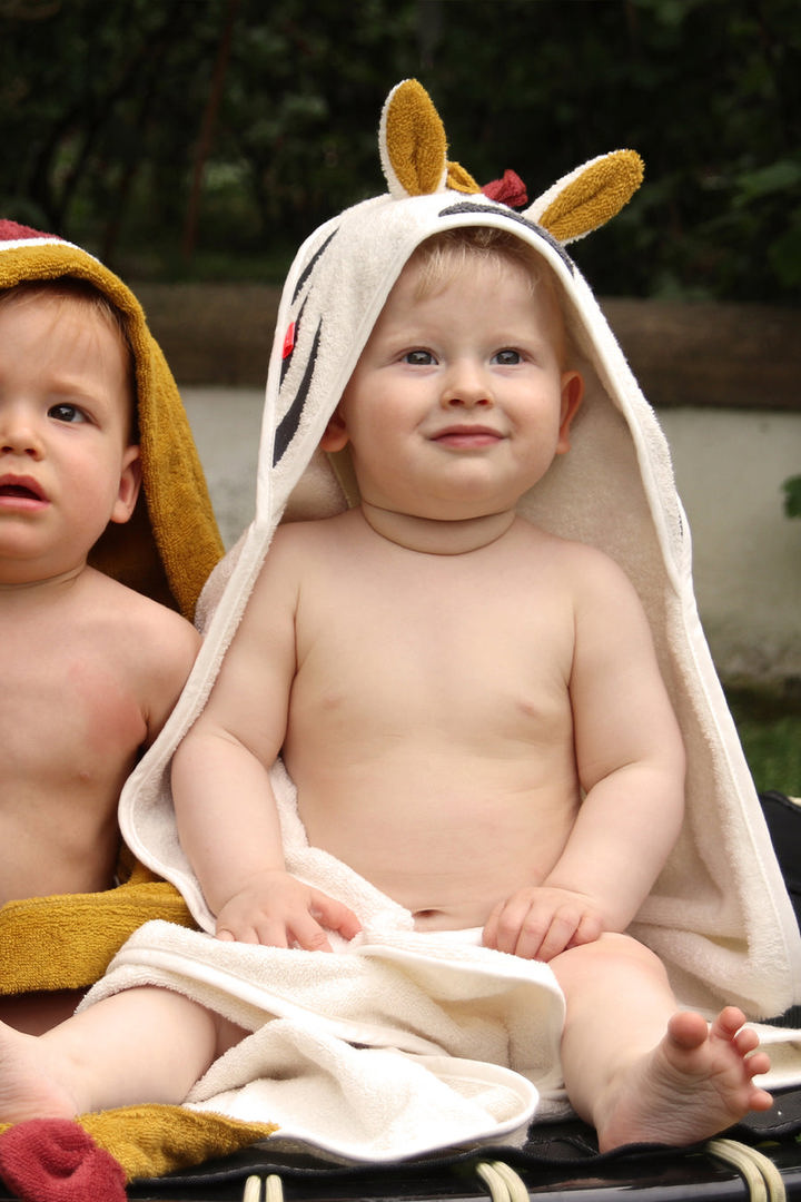 Badetuch mit Kapuze Zebra 4