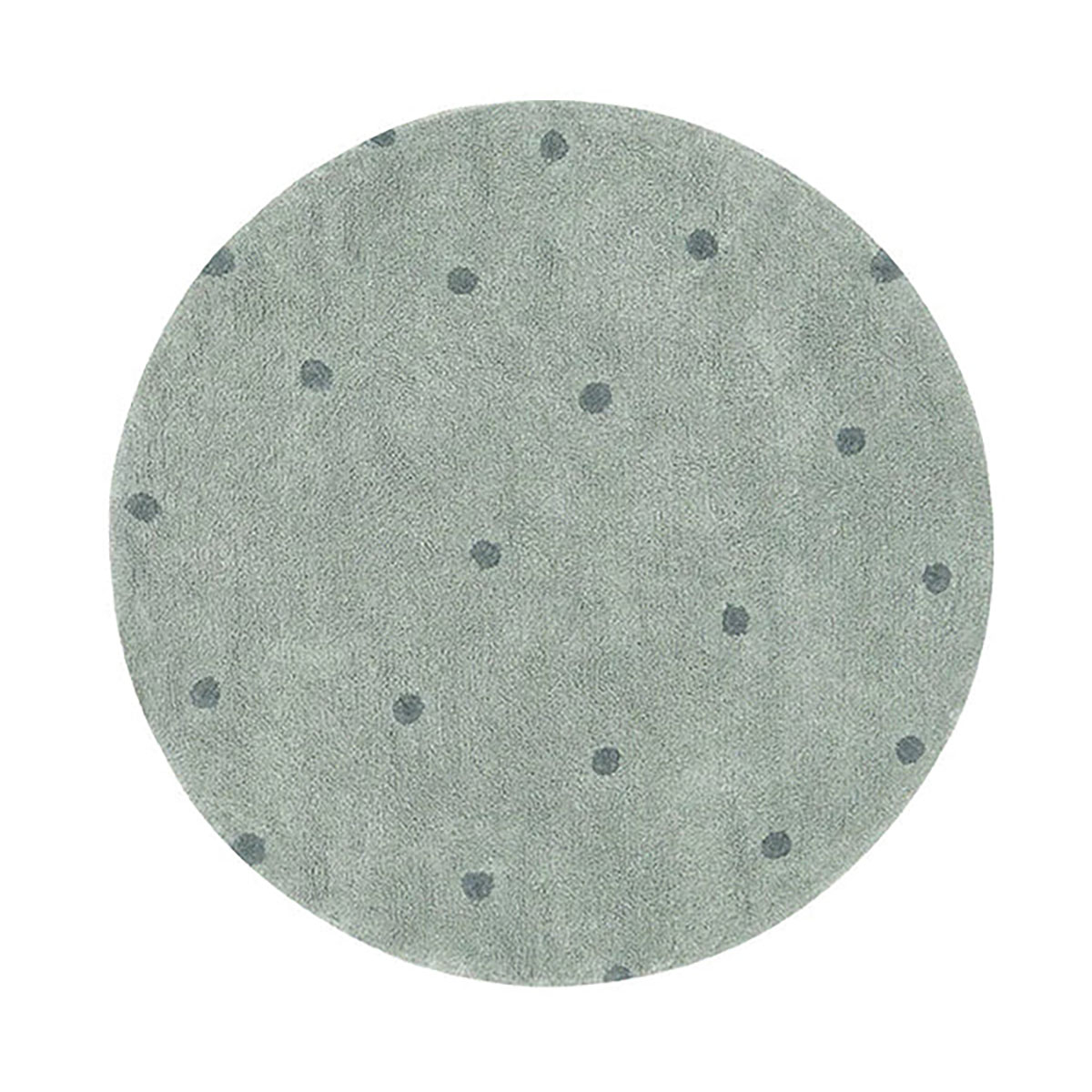 Teppich Round Dot Blau 1
