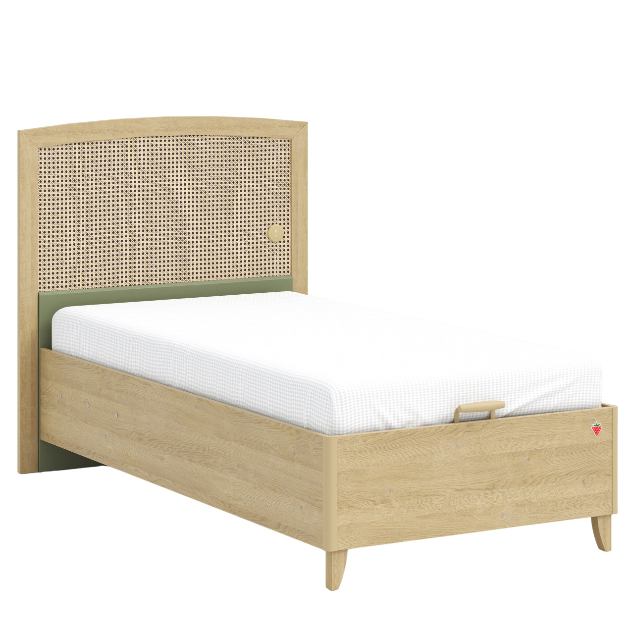 Bett Loof mit Kopfteil, mit Stauraum, 100 x 200 cm