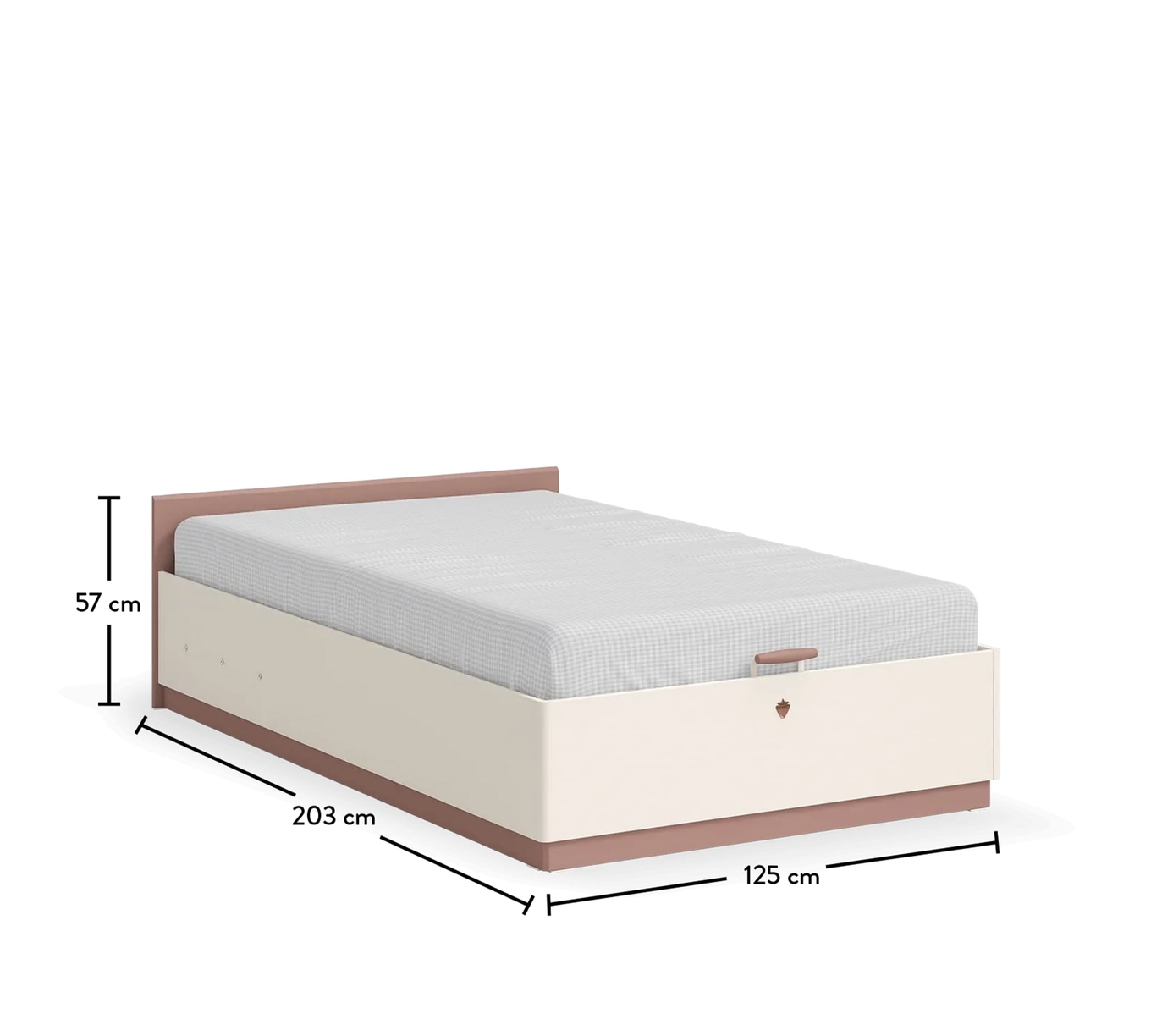 Bett Elegance mit Stauraum, 120 x 200 cm 3