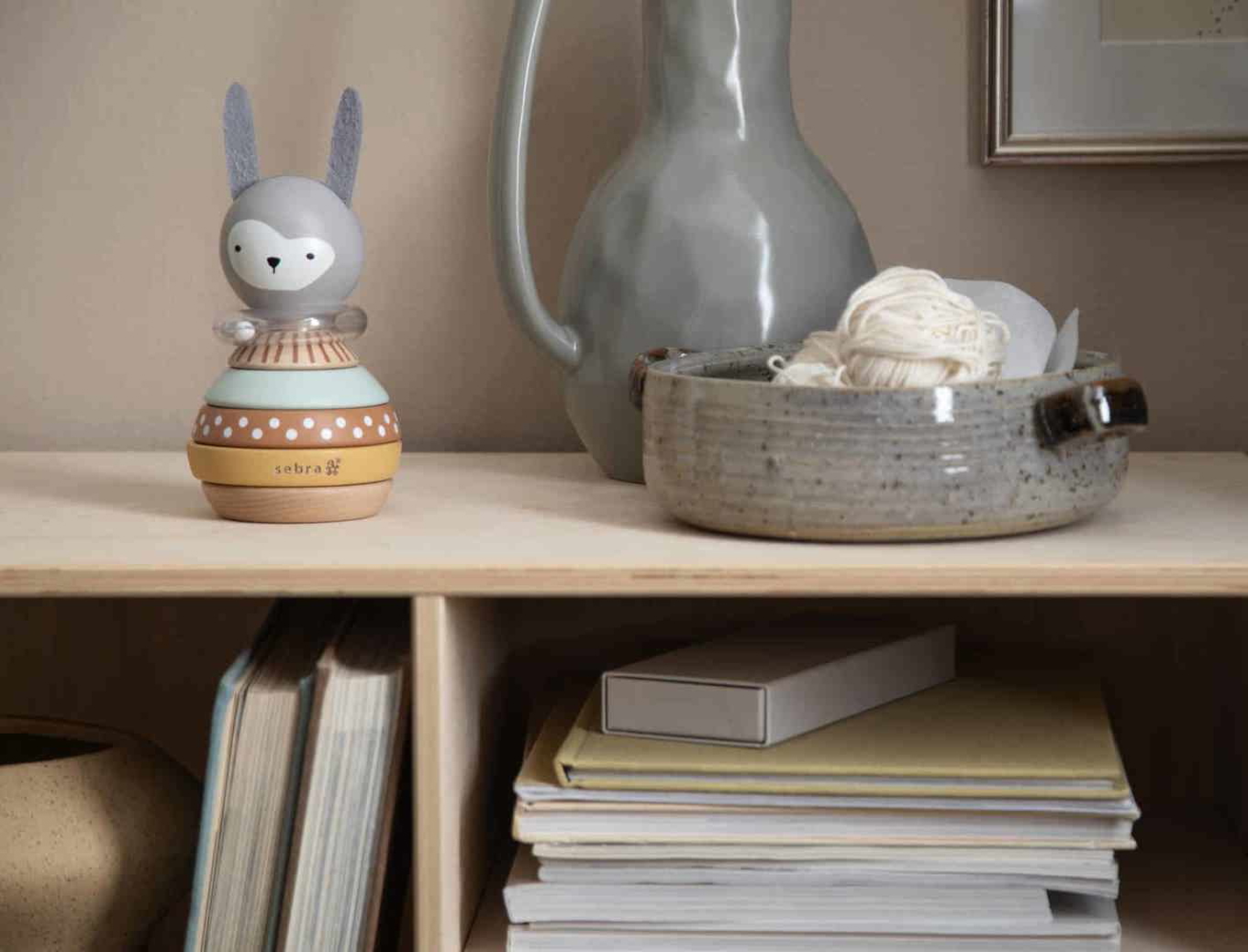 Stapelspielzeug Woodland Hase 5