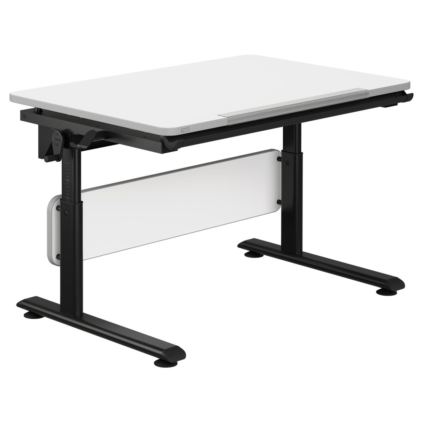 Schreibtisch Diego 105 Schwarz Weiss