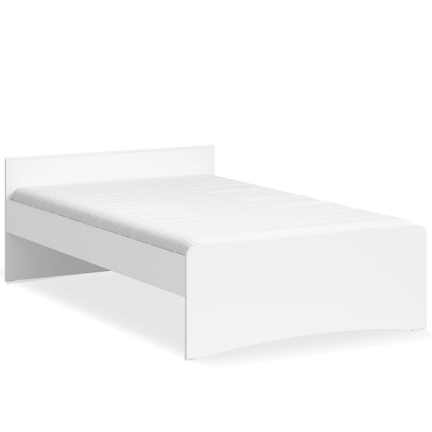 Bett White ohne Kopfteil, Standard, 120 x 200 cm 1