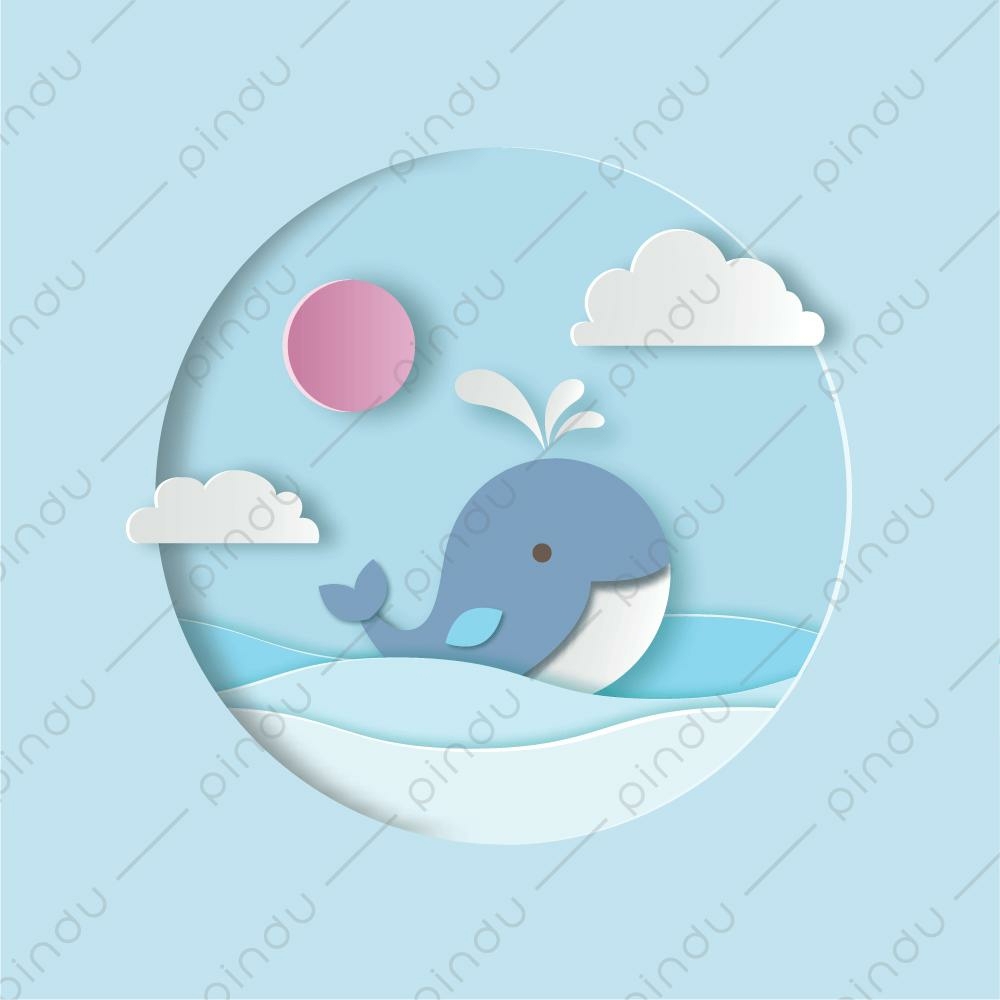 Leinwandbild 3D Wal 3