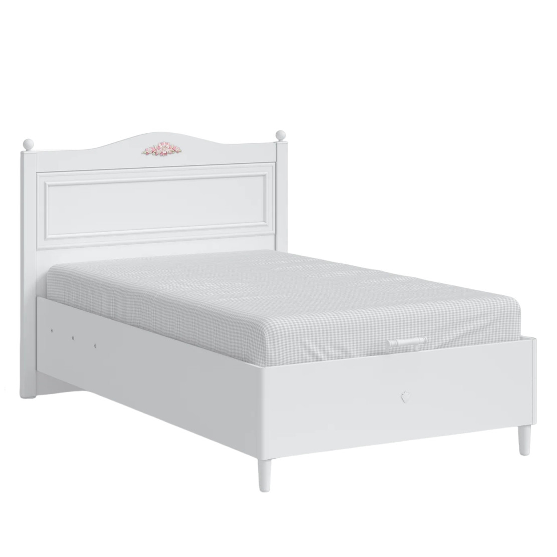 Bett Rustik mit Stauraum, 120 x 200 cm 1