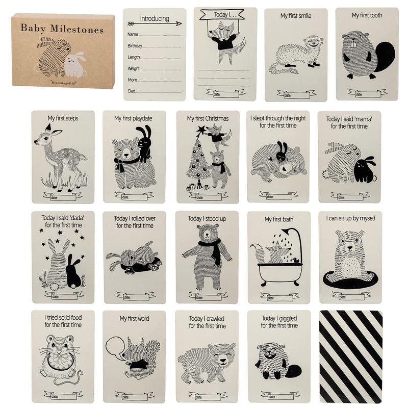 Meilensteinkarten Paper Nature 3